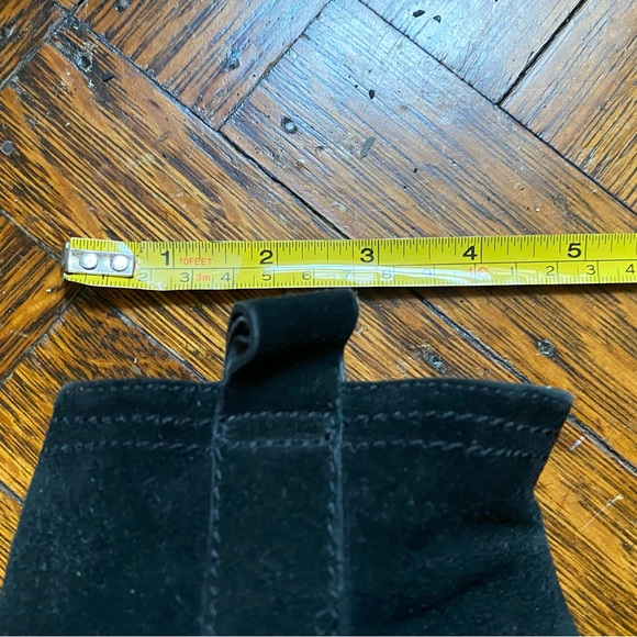 BCBG Generation Black Suede Ankle Boots Size 6.5 - Picture 11 of 12